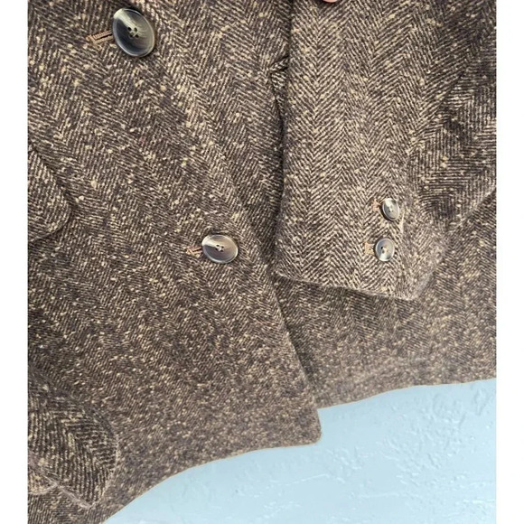 Old Navy Womens Long Sleeve Notch Collared Oversized Suit Blazer Brown Sz 2XL - Picture 13 of 16